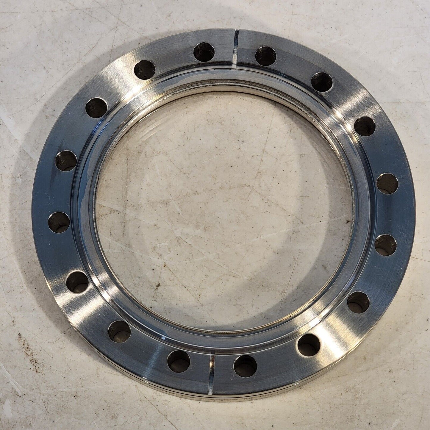 Varian DN100CF 6" Conflat Viewport Window High Vacuum Stainless