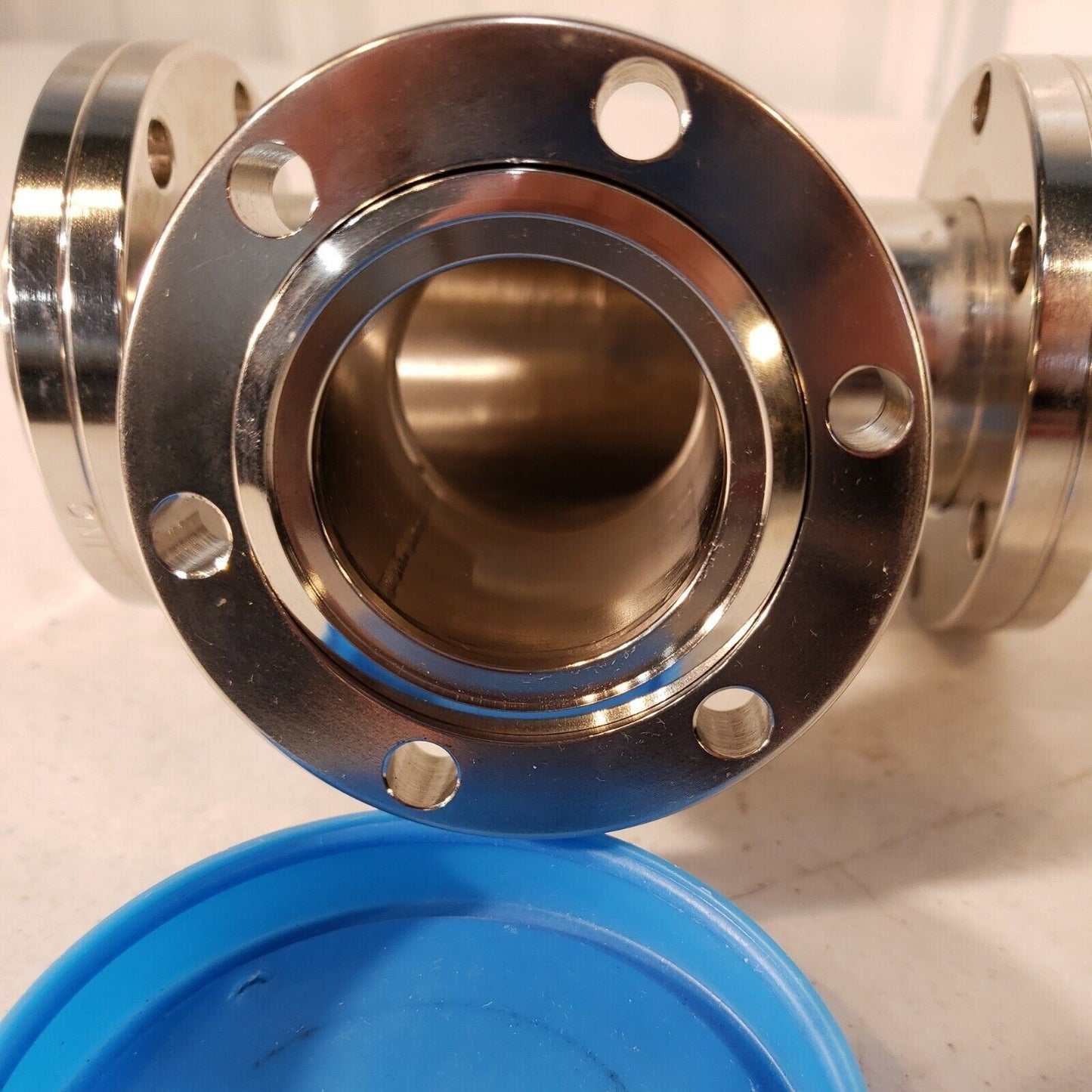 Huntington 2.75" DN35CF Rotatable Conflat Tee Stainless Steel High Vacuum