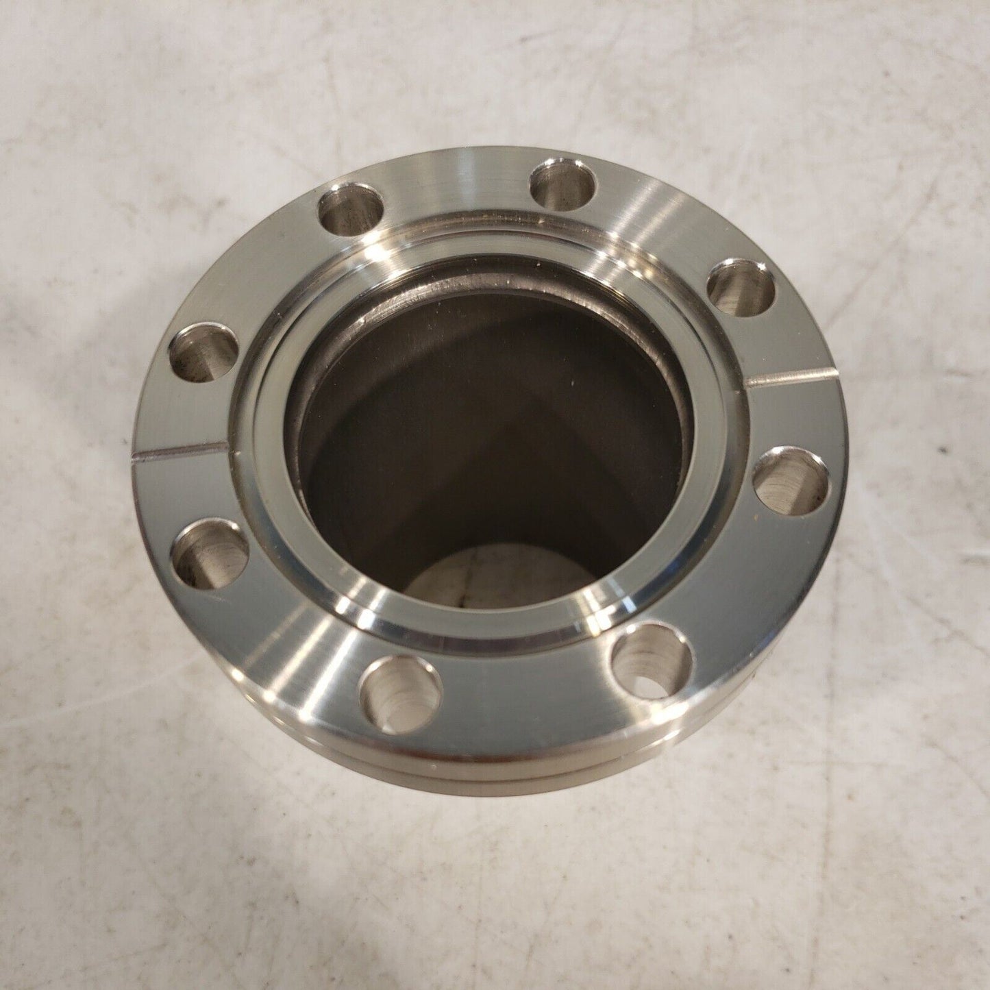 3.38" NW50CF Conflat Half Nipple 3 1/4" Length High Vacuum Stainless Steel