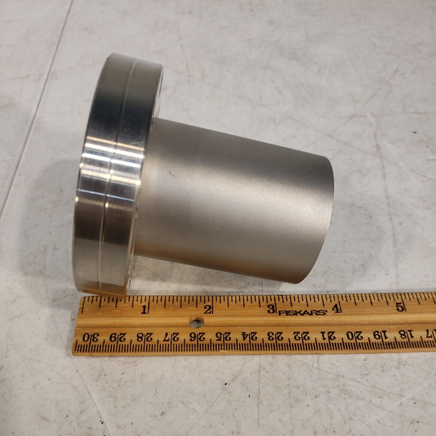 3.38" NW50CF Conflat Half Nipple 3 1/4" Length High Vacuum Stainless Steel