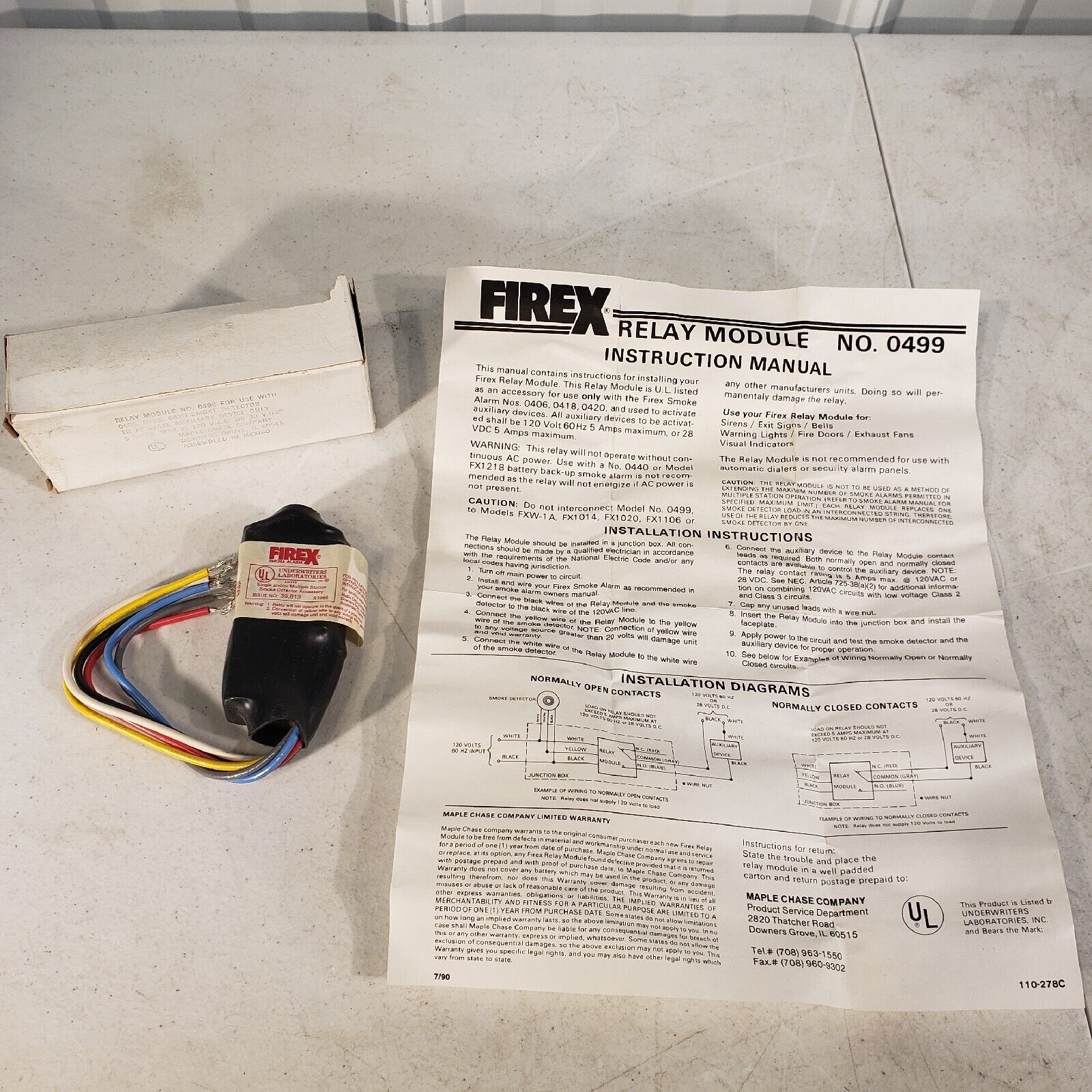 FireX Relay Module No 0499 For Smoke Detector – Lab Liquidators Store