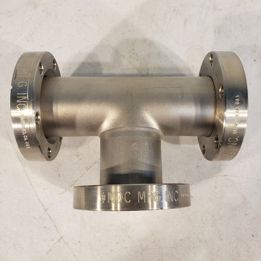 MDC MFG. 2.75" DN35CF Tee With Two Rotatable Flanges High Vacuum