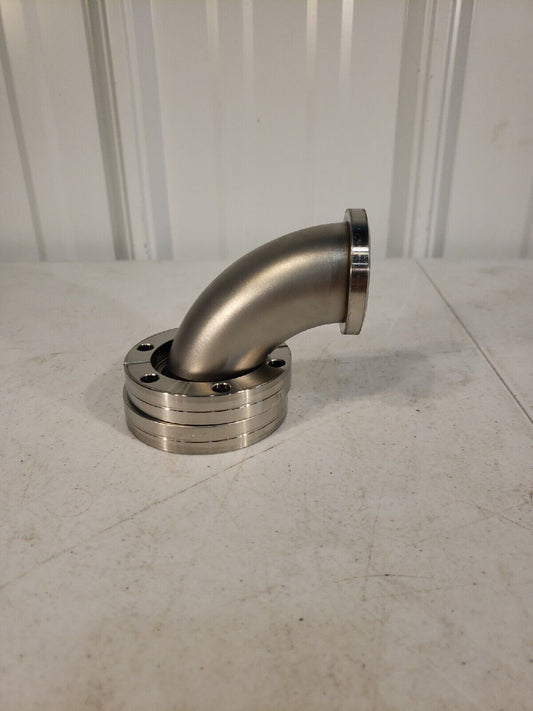 2.75" DN35CF Rotatable Conflat 90⁰ Elbow 2.5" Radius High Vacuum Stainless Steel