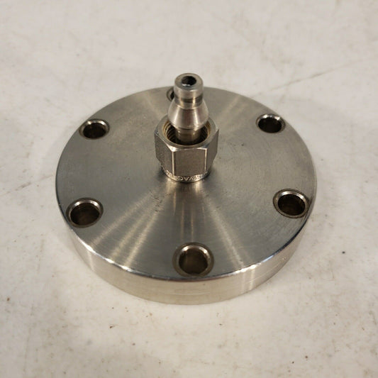 2.75" DN35CF to 1/4" Male Swagelok Adapter High Vacuum Stainless Steel