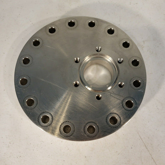 6" DN100CF to 2.75" DN35CF Conflat Offset Zero Length Adapter Stainless Steel