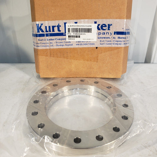 Kurt Lesker 4L Fixed 6" OD 4" C-Bore F0600X400N High Vacuum