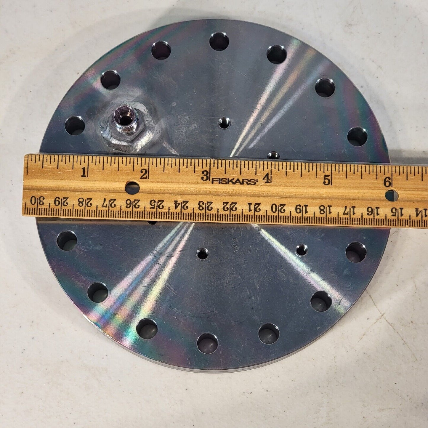6" DN100CF Conflat to 1/4" Female Swagelok Adapter High Vacuum Stainless Steel