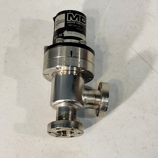 MDC 1.33" DN16CF Mini CF Right Angle Pneumatic Bellows Sealed Valve AV-75M-PAA