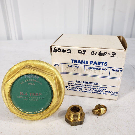 Trane B-4 Trap B4AR 21 Removable Brass Seat And Plunger Complete Bellows Kit