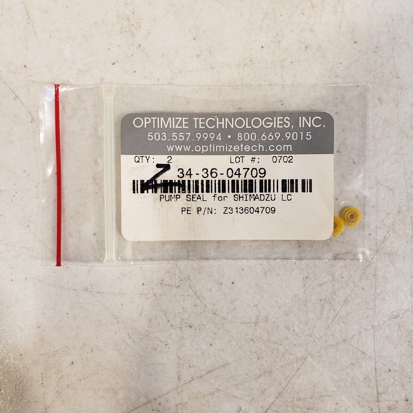 Optimize Technologies OPTI-SEAL Shimadzu LC Pump Seal 343604709