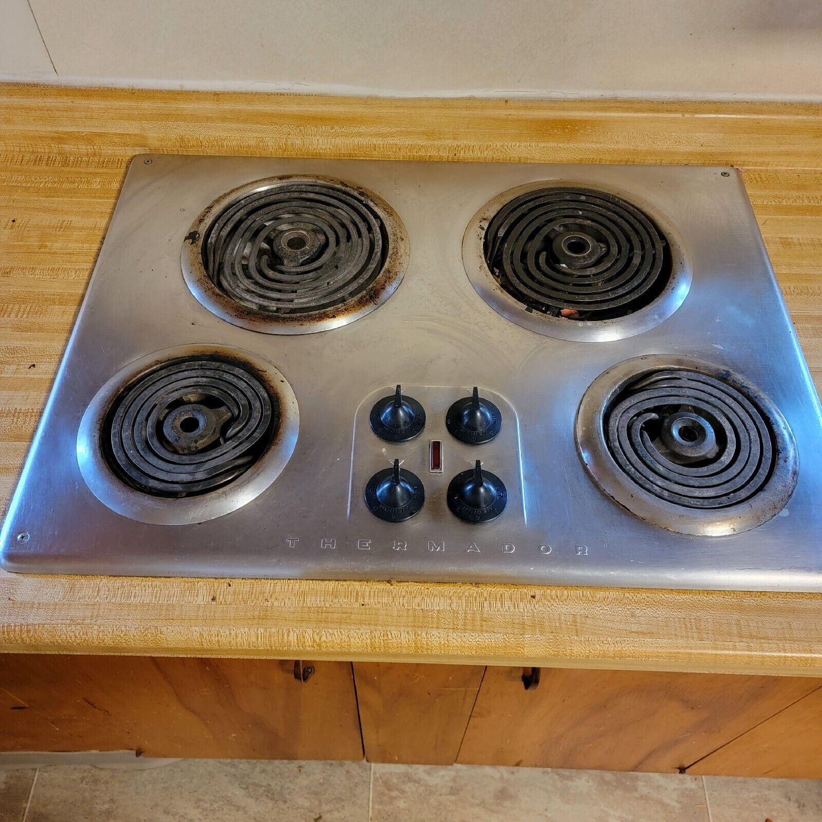 Old Cooktop Vintage 1950s Thermador 4-Burner Electric Stove Cook Top – Lab ...