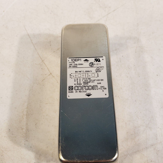 Corcom 10EP1 Single Phase EMC/EMI Line Filter 250 VAC 10 A 330 K Ohms