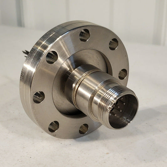 3.38" NW50CF 10-pin Feedthrough Rotatable Conflat High Vacuum Stainless Steel