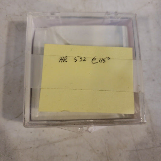 Laser Optics HR Mirror, Rmax @ 532nm, θ= 45⁰ p High Reflection