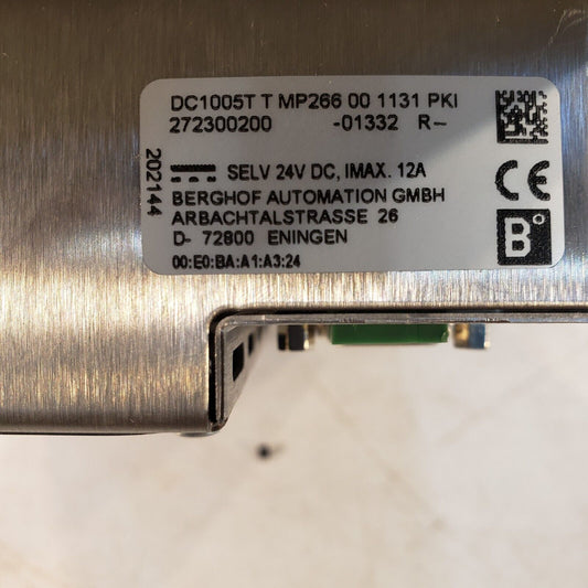BERGHOF Automation DC1005T T MP266 00 1131 Dialog Controller