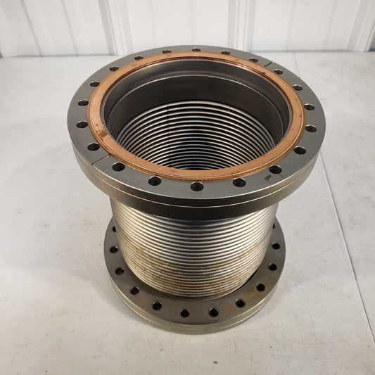 Varian DN160CF 8" OD Rotatable Bellows 8" Length Stainless Steel High Vacuum