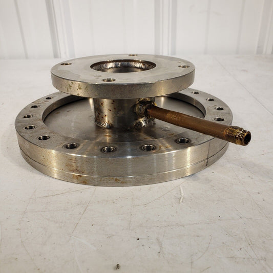 Varian DN160CF to 150 ASA Full Nipple Rotatable 8" CF, 5" ASA, 2-3/4" Length