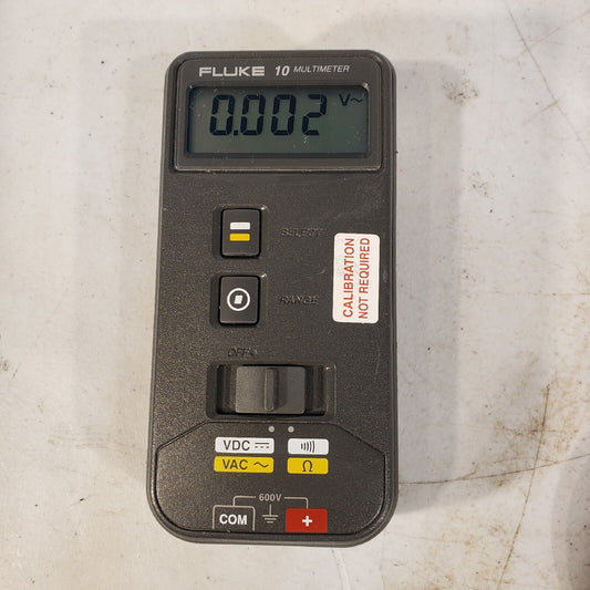 Fluke 10 Compact Handheld Multimeter - Works Great! Up to 600 VAC VDC