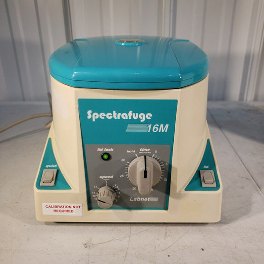 National Labnet CO. 16M Spectrafuge C0160-T Tested Working w/ Rotor + Cover