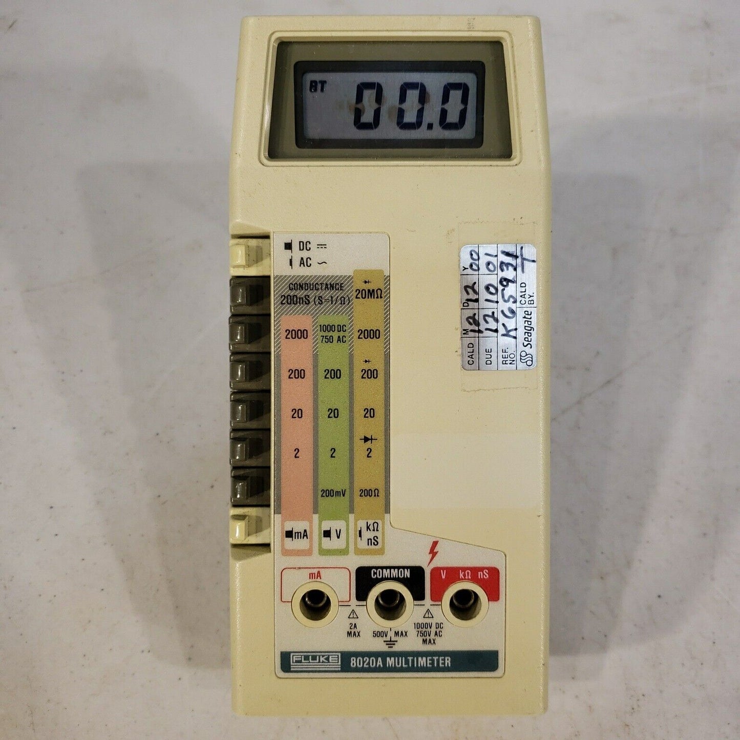 Vintage Fluke 8020A Digital Multimeter