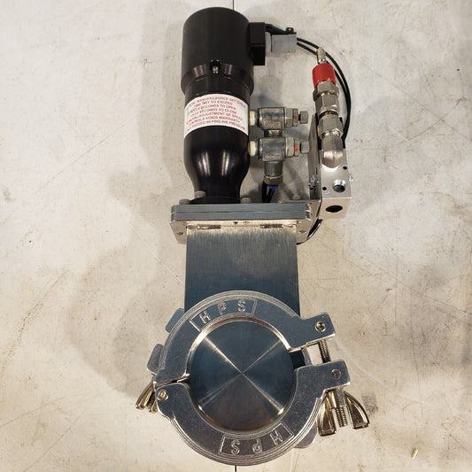 Gate Valve QF50 KF50 NW50 ISO Flange 3" OD Pneumatic Valve High Vacuum w/ Blanks