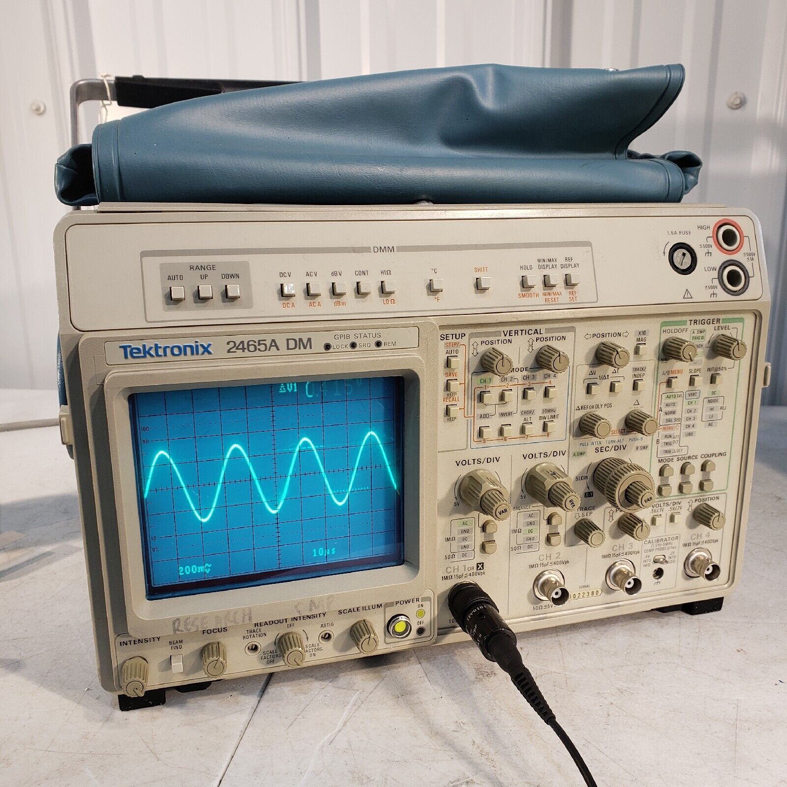 Tektronix 2465A DM Analog Oscilloscope 350 MHz 4 Channel – Lab ...