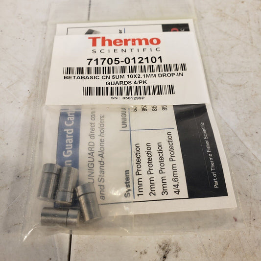 Thermo Fisher Betabasic CN 5UM 10x2.1mm Drop-in Guards 4 Pack HPLC