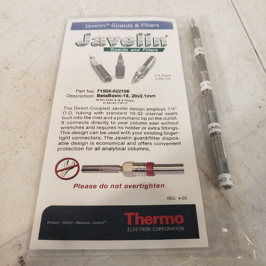 Thermo Fisher BetaBasic 18 20x2.1mm Javelin Guards 4 Pack HPLC