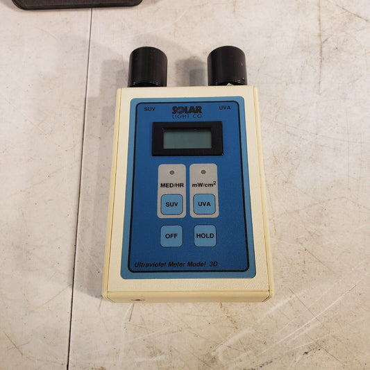 Solar Light Model 3D UV Minder UV Meter 210114 w/ 20mm SUV and 20mm UVA Heads