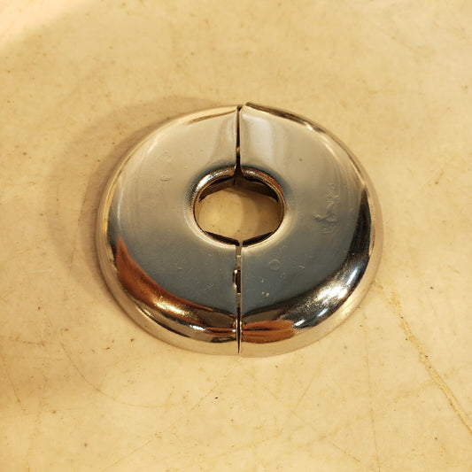 Split Pipe Escutcheon 5/8" ID 2-1/4" OD Metal