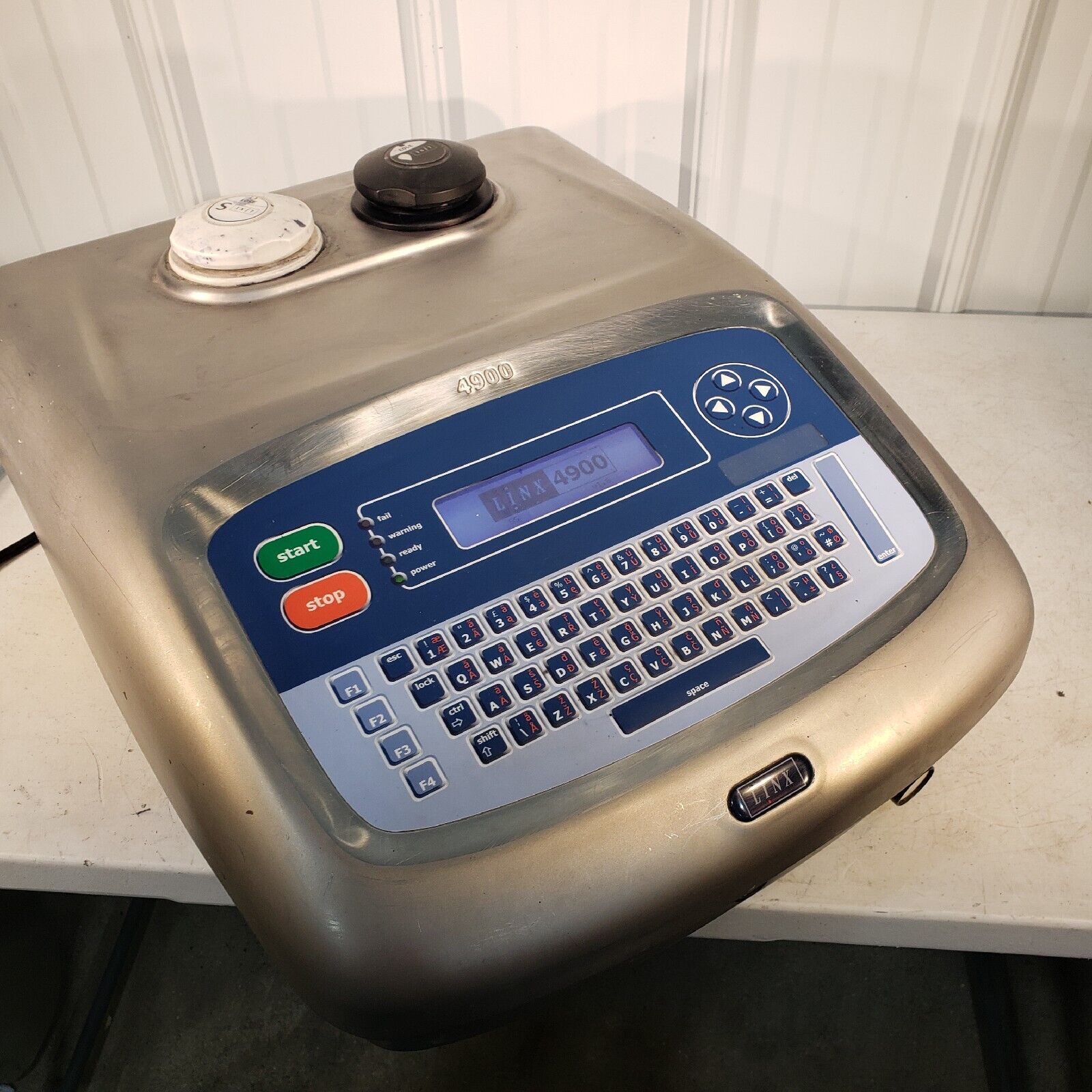 LINX 4900 Continuous Ink Jet Coder Printer 120v w/ Print Head *READ ...