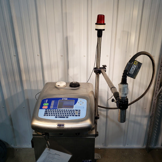 Linx 5900 Continuous Ink Jet Coder Printer 120v w/ Print Head + Cart