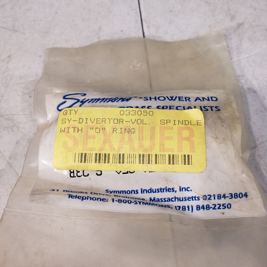 Sexauer 033050 Symmons Temptrol Brass And Plastic Diverter/Volume Spindle Kit