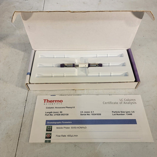 Thermo Accucore Phenyl-X 50×2.1mm HPLC Column 27926-052130 2.6um