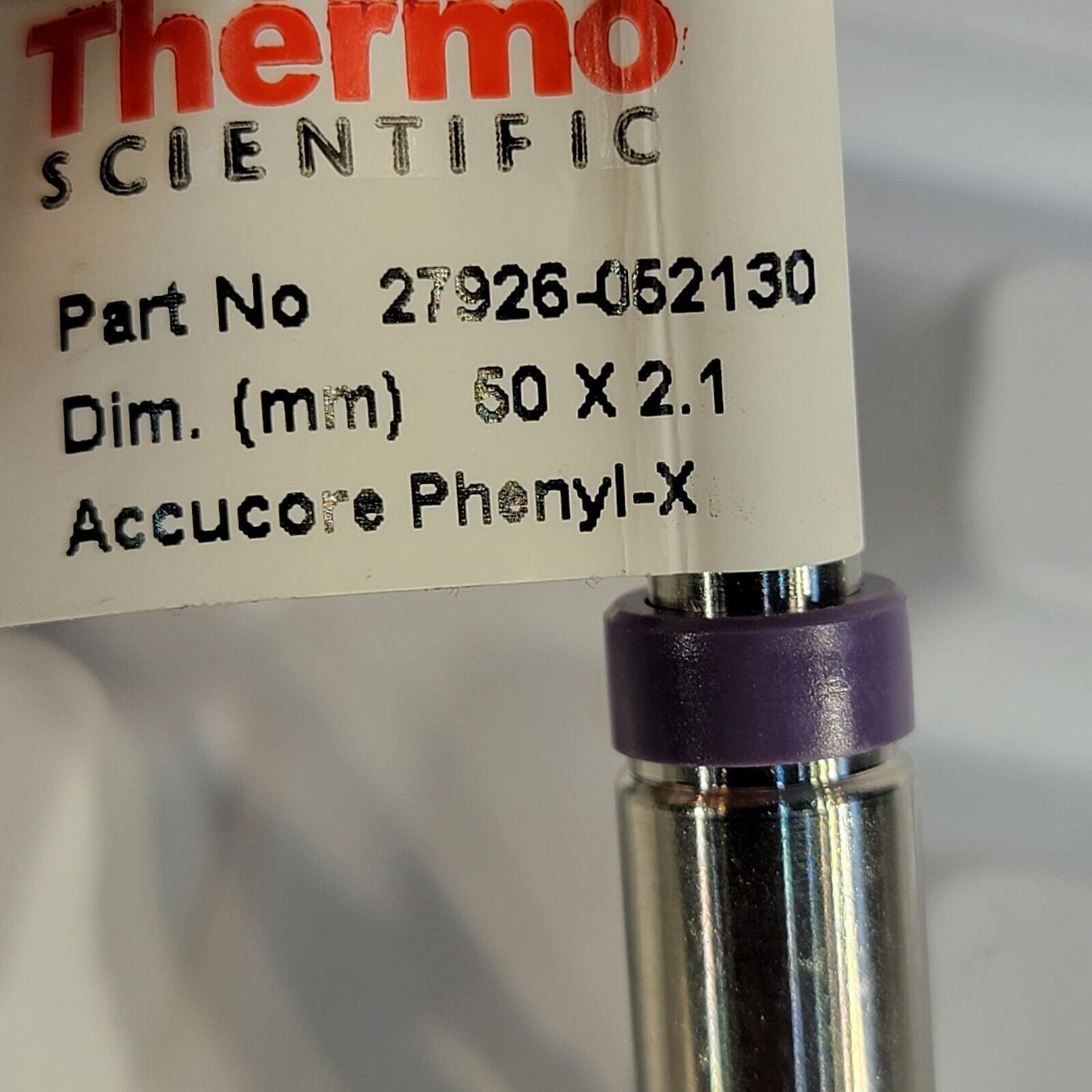 Thermo Accucore Phenyl-X 50×2.1mm HPLC Column 27926-052130 2.6um