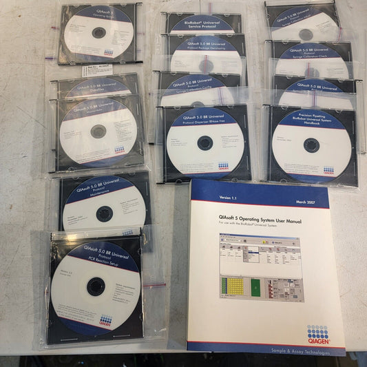 Complete Qiagen Software Package QIAsoft 5.0 BioRobot BR Universal 8000 + Manual