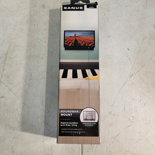 Sanus Soundbar Mount SA405-B1 Supports Weight up to 15lbs