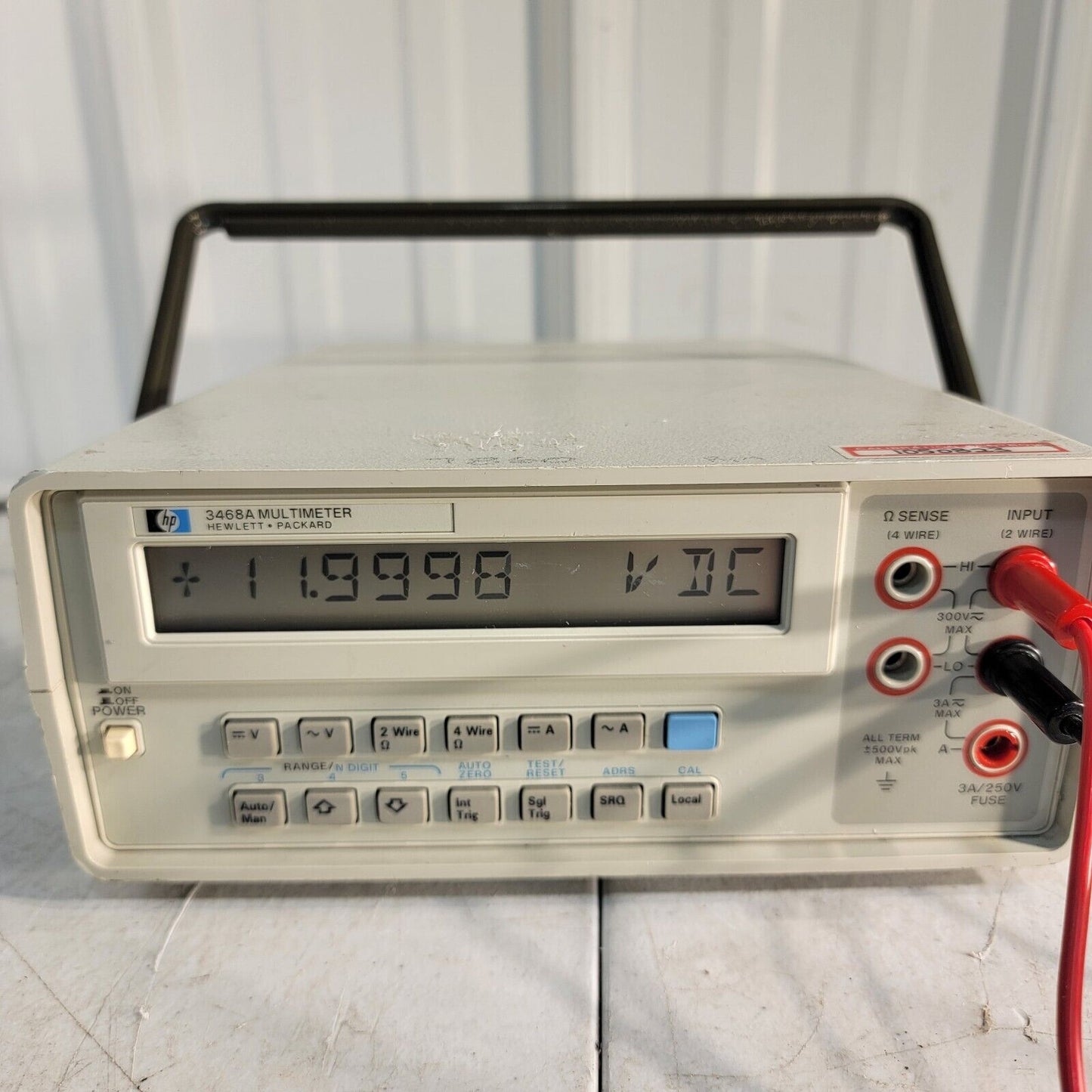 HP Hewlett Packard Agilent 3468A 5.5 Digit Digital Multimeter 1uv - 300VDC VAC