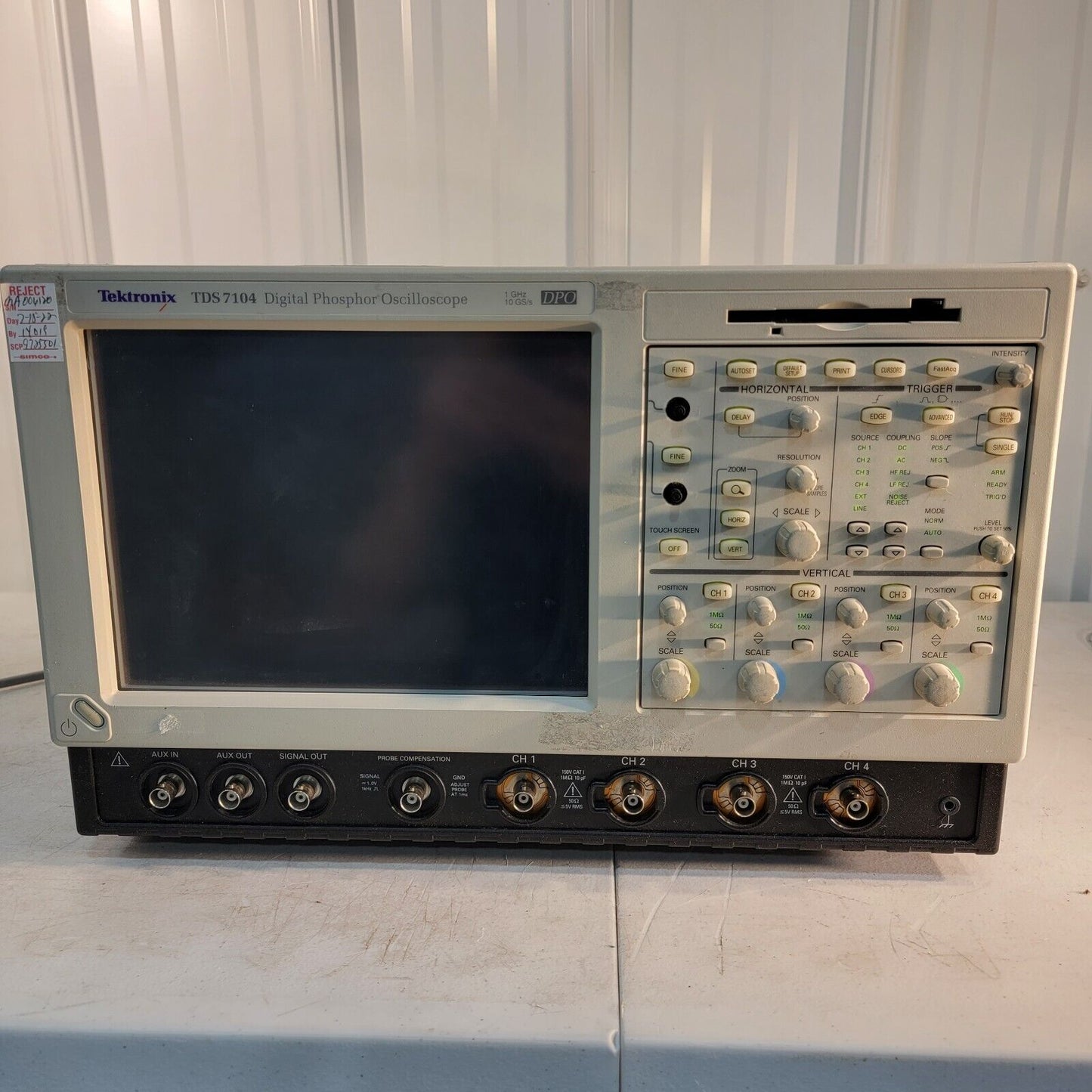 *Not Working* Tektronix TDS7104 4 Channel, 1 GHz 10GS/s Digital Oscilloscope