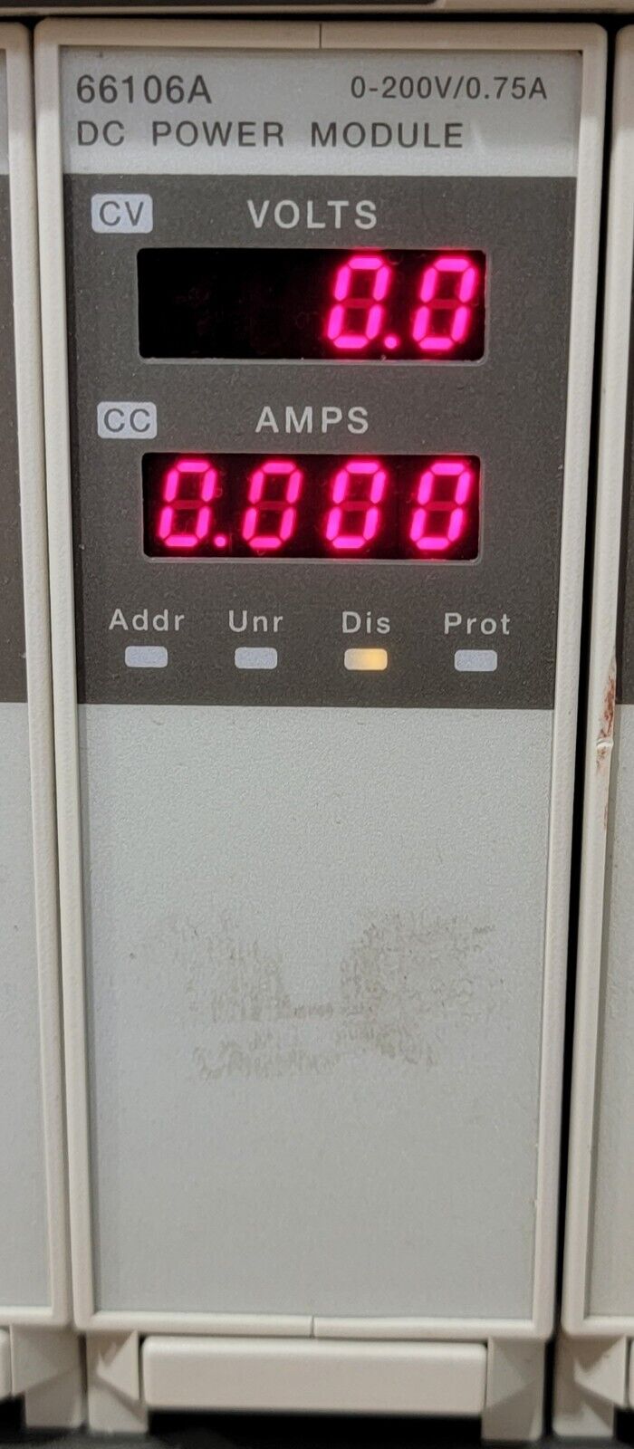 HP Agilent 66106A DC Power Module 0-200V 0.75A For 66000A Mainframe