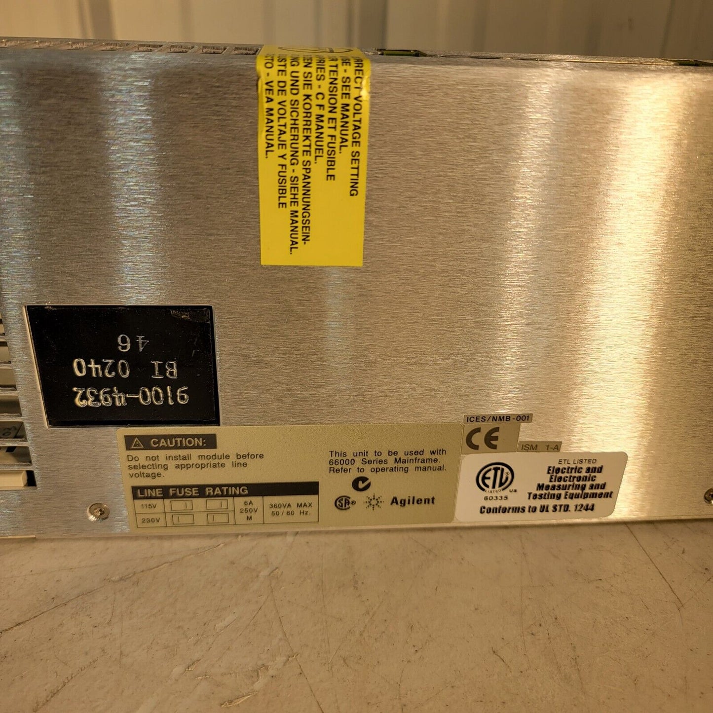 HP Agilent 66106A DC Power Module 0-200V 0.75A For 66000A Mainframe