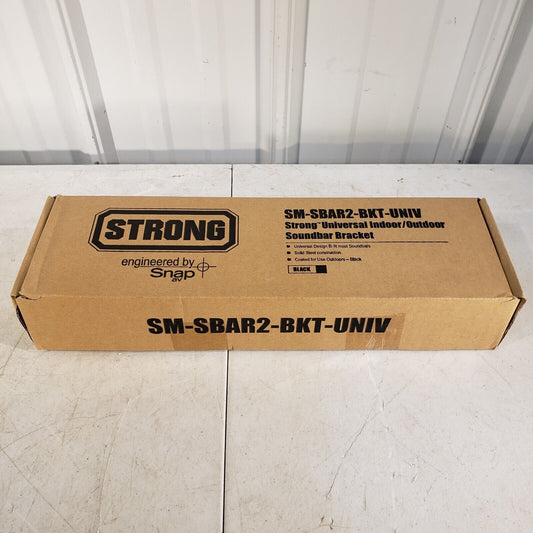 Strong SM-SBAR2-BKT-UNIV NEW Universal Indoor/Outdoor Soundbar Bracket Black