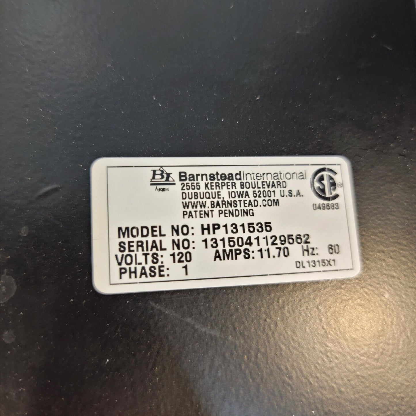 Barnstead Thermolyne Cimarec Hot Plate Heating Element w/ Thermocouple HP131535