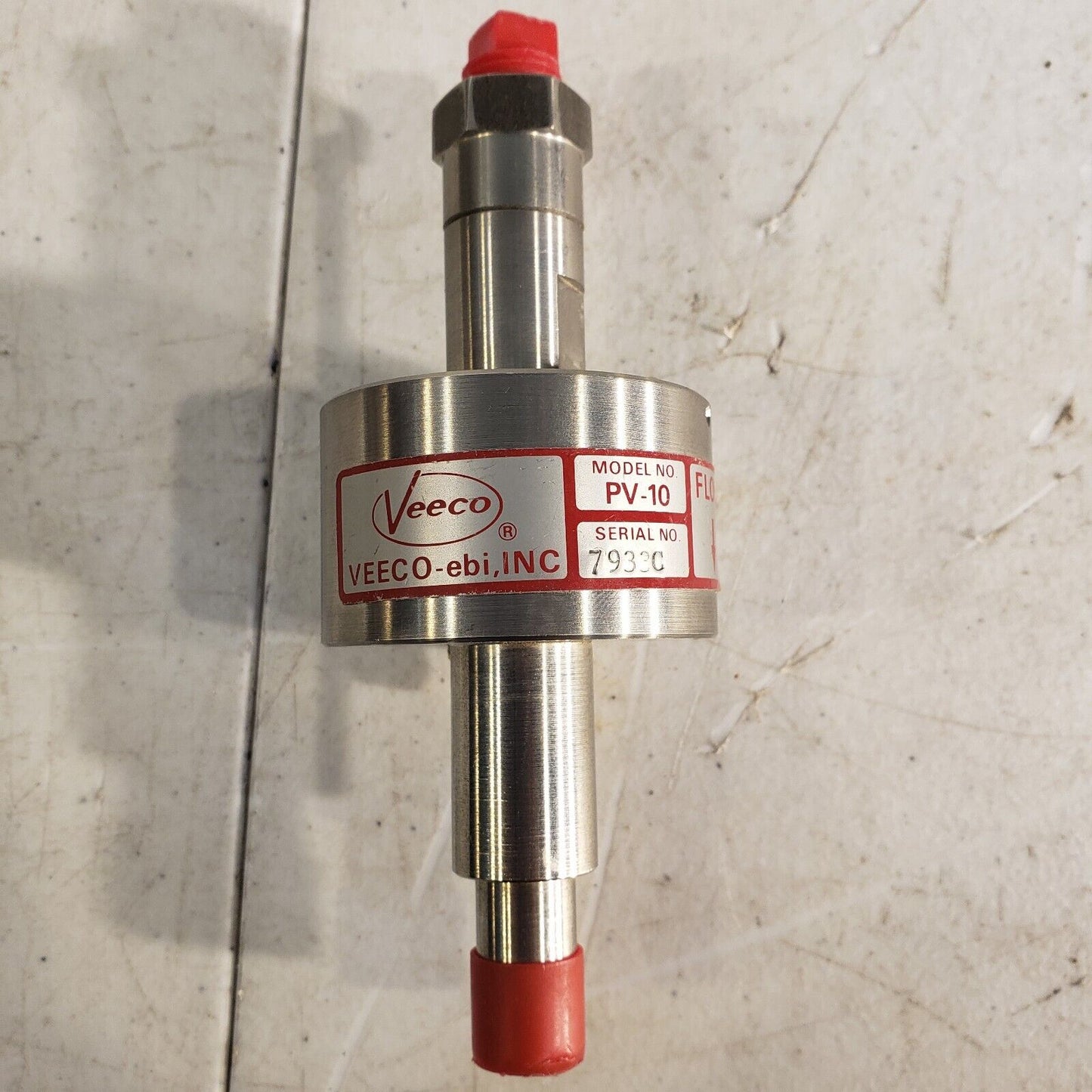 Veeco INC. PV-10 Flow Sensor Piezo High Vacuum Stainless Steel