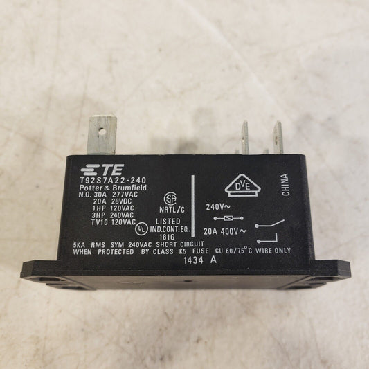 TE Connectivity T92S7A22240 30A Power Relay T92S7A22-240