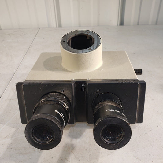 Olympus 5E0618 Microscope Trinocular Head w/ Two WHK 10x/20 L Eye Pieces