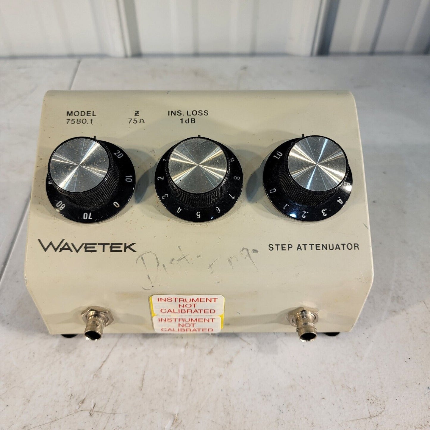 Wavetek Model 7580.1, 75-Ohm Adjustable Attenuator 0-81 dB in 0.1 dB Steps