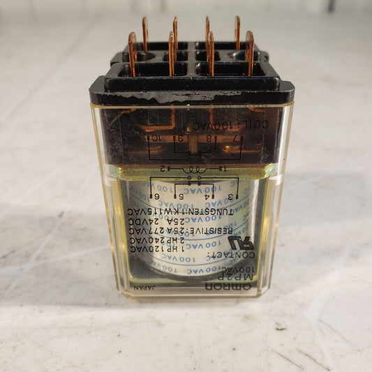 Omron MP2P Relay 100 VAC 10 Pin 25 A 24 VDC