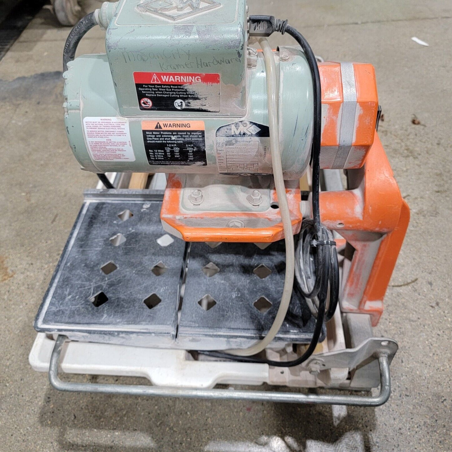 MK Diamond MK-101 Wet Tile Saw 115v Commercial Grade