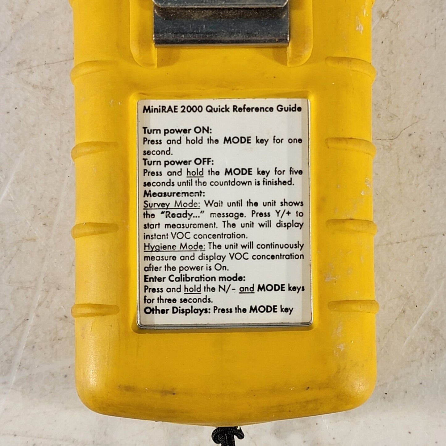 RAE Systems MiniRAE 2000 Portable GAS Detector Meter, for Parts/Repair